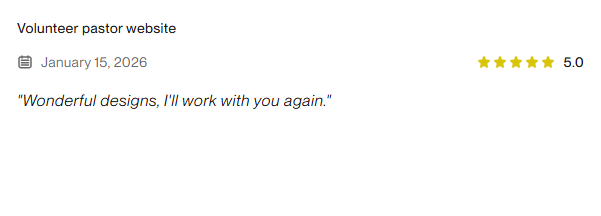 Upwork review screenshot 5